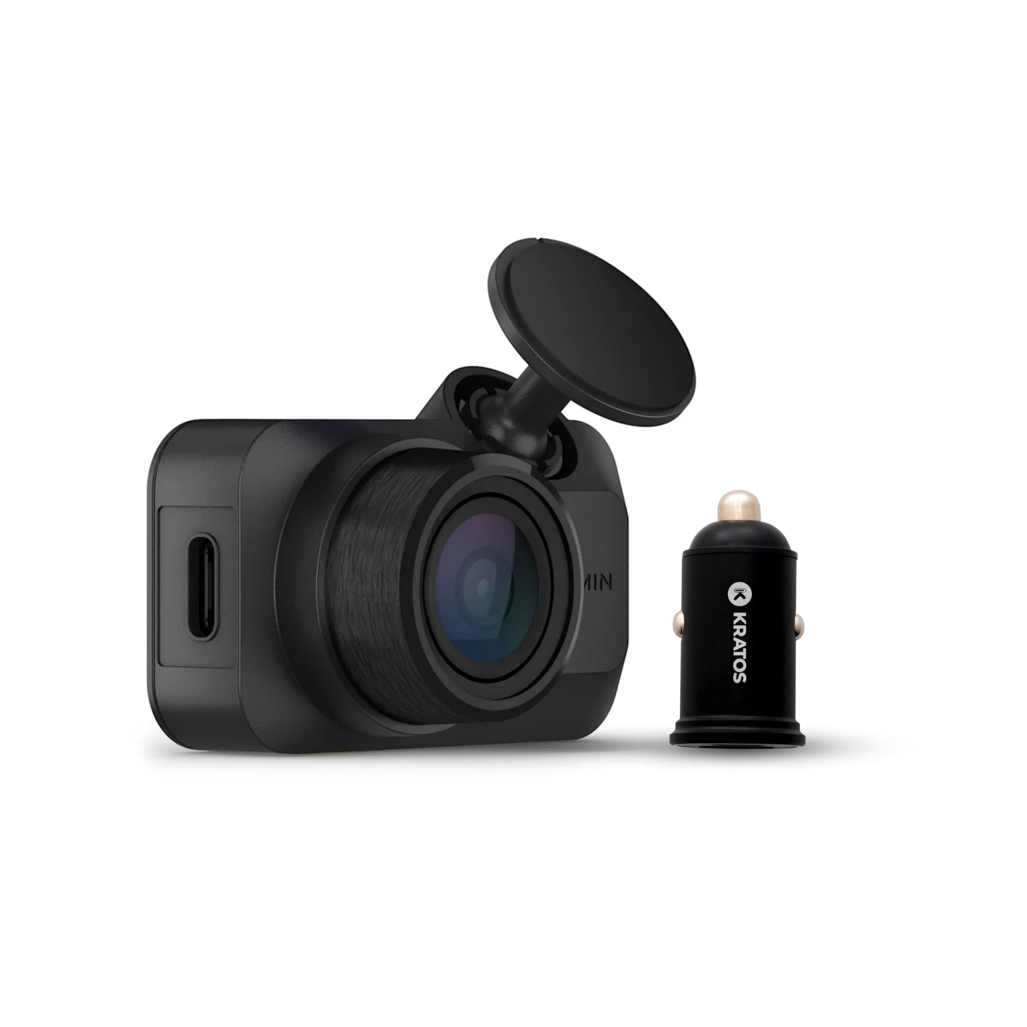 Garmin Dash Cam Mini 3 Ultra-Compact 1080p Camera with 140-Degree Field of View (Black) Bundle with Dash Camera Accessory (2 Ite