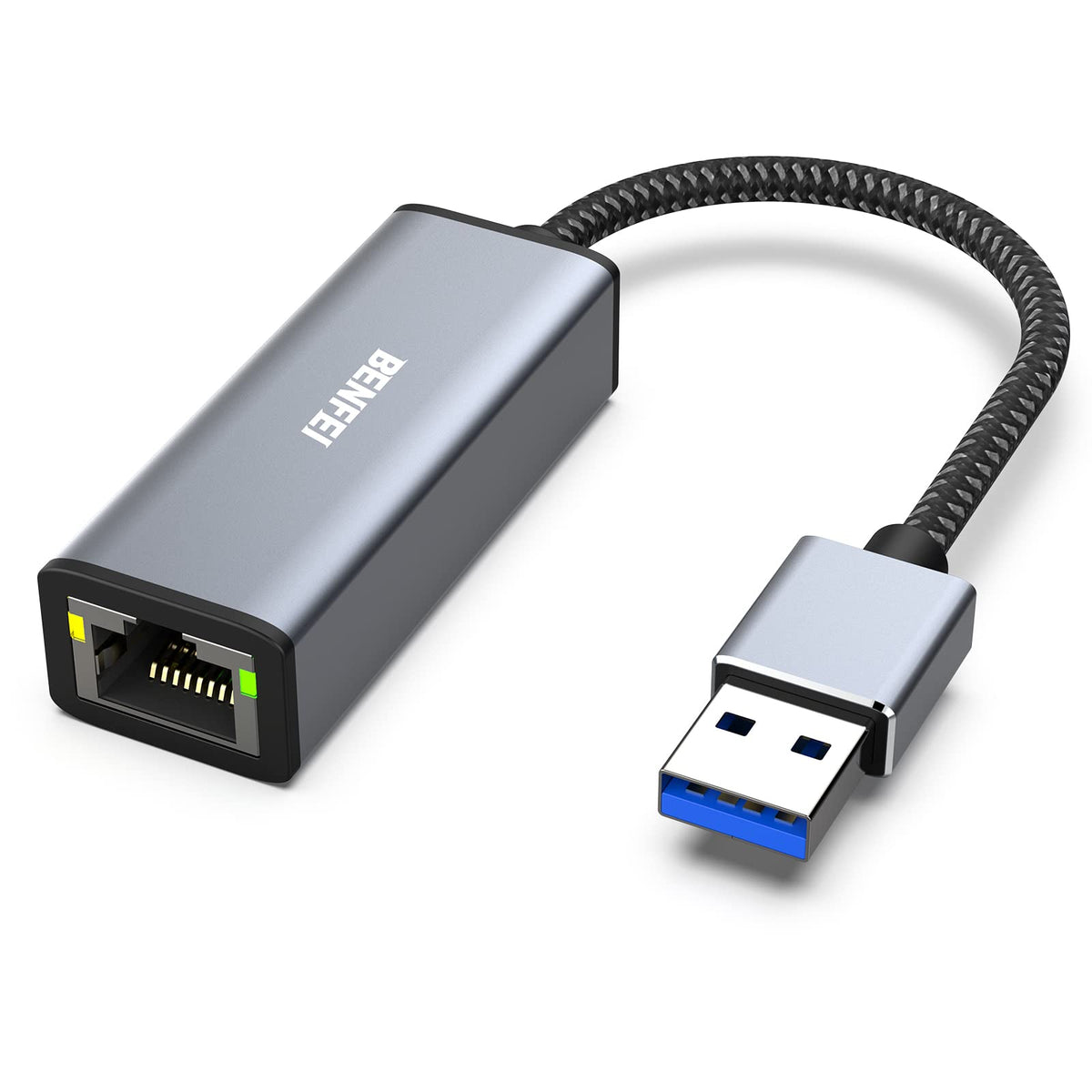 Benfei Usb 3.0 To Gigabit Ethernet Adapter Compatible For Macbook, Surface Pro, Pc With Windows11/10/8/7, Xp, Vista, Mac[Alumini