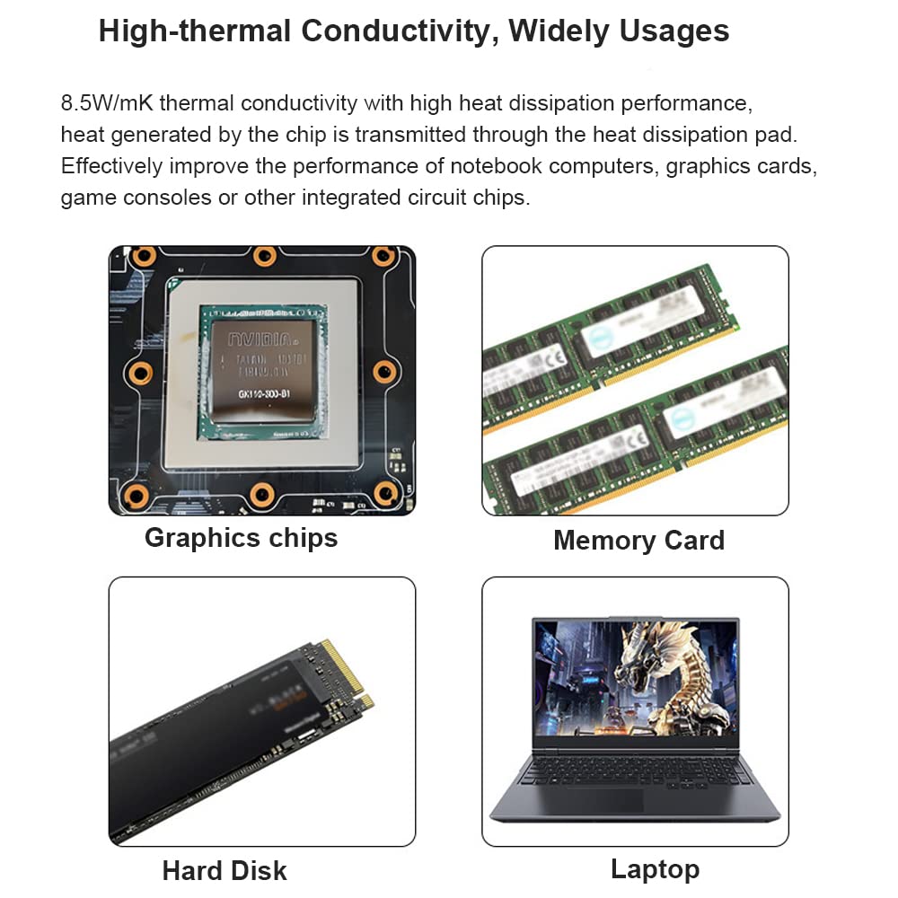 Ptm7950 40X80X0.2Mm Phase Change Gpu Thermal Pad, Joyjom High Conductive Silicone Grease 8.5W/Mk Cpu Thermal Paste For Ps5 Steam