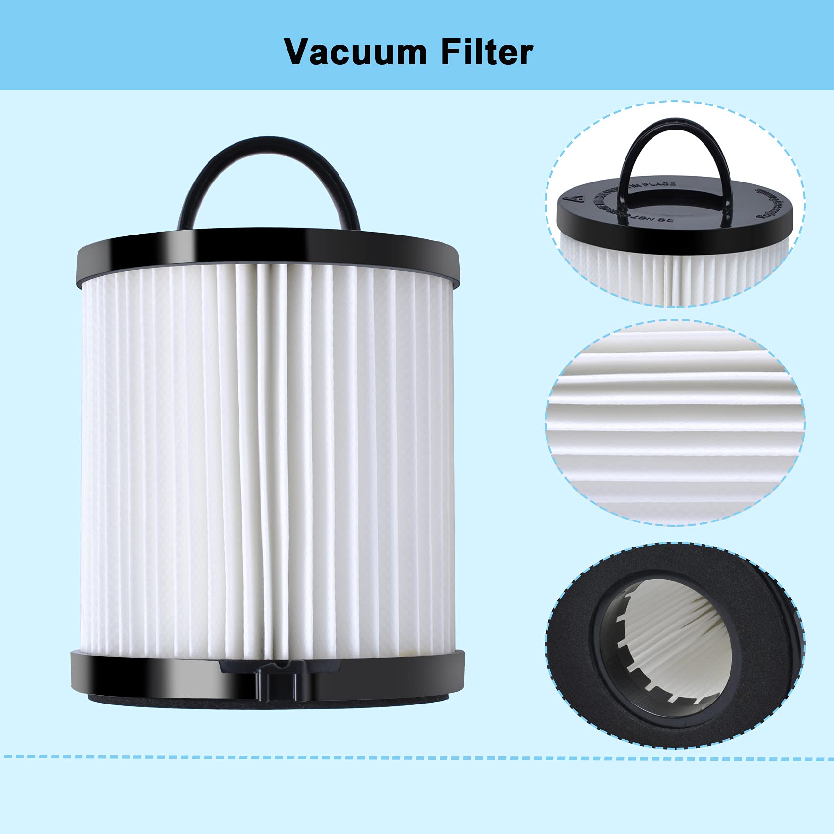 Podoy Dcf 21 Vacuum Filter For Compatible With Eureka Airspeed As1000 Ef91B 67821 68931 68931A Ef91 Ef 91 Ef 91B Washable Reusab