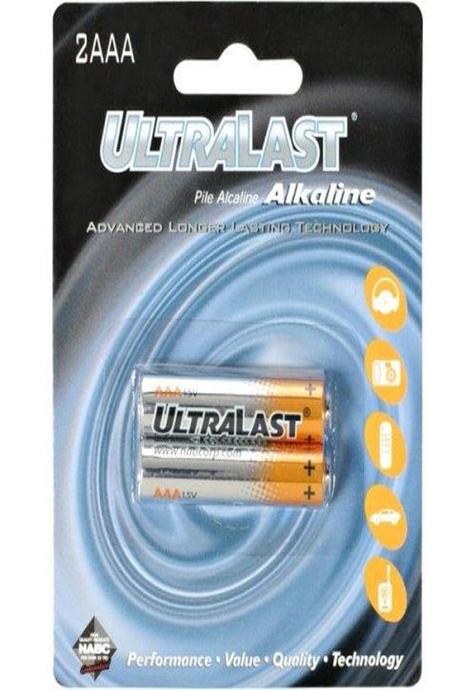 Ultralast Ula2Aaa Ula2Aaa Aaa Alkaline Batteries, 2 Pk