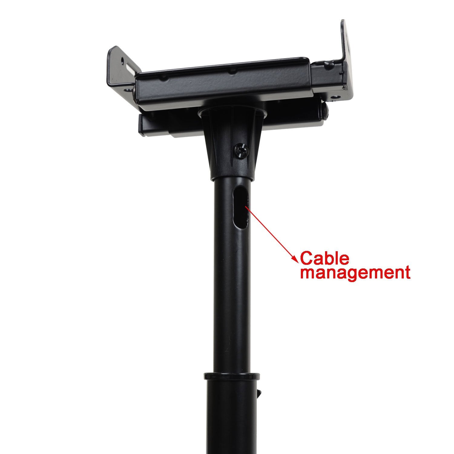 Videosecu One Pair Of Side Clamping And Height Adjustment Universal Floor Stands Speaker Mounting Bracket For Surround Sound Spe