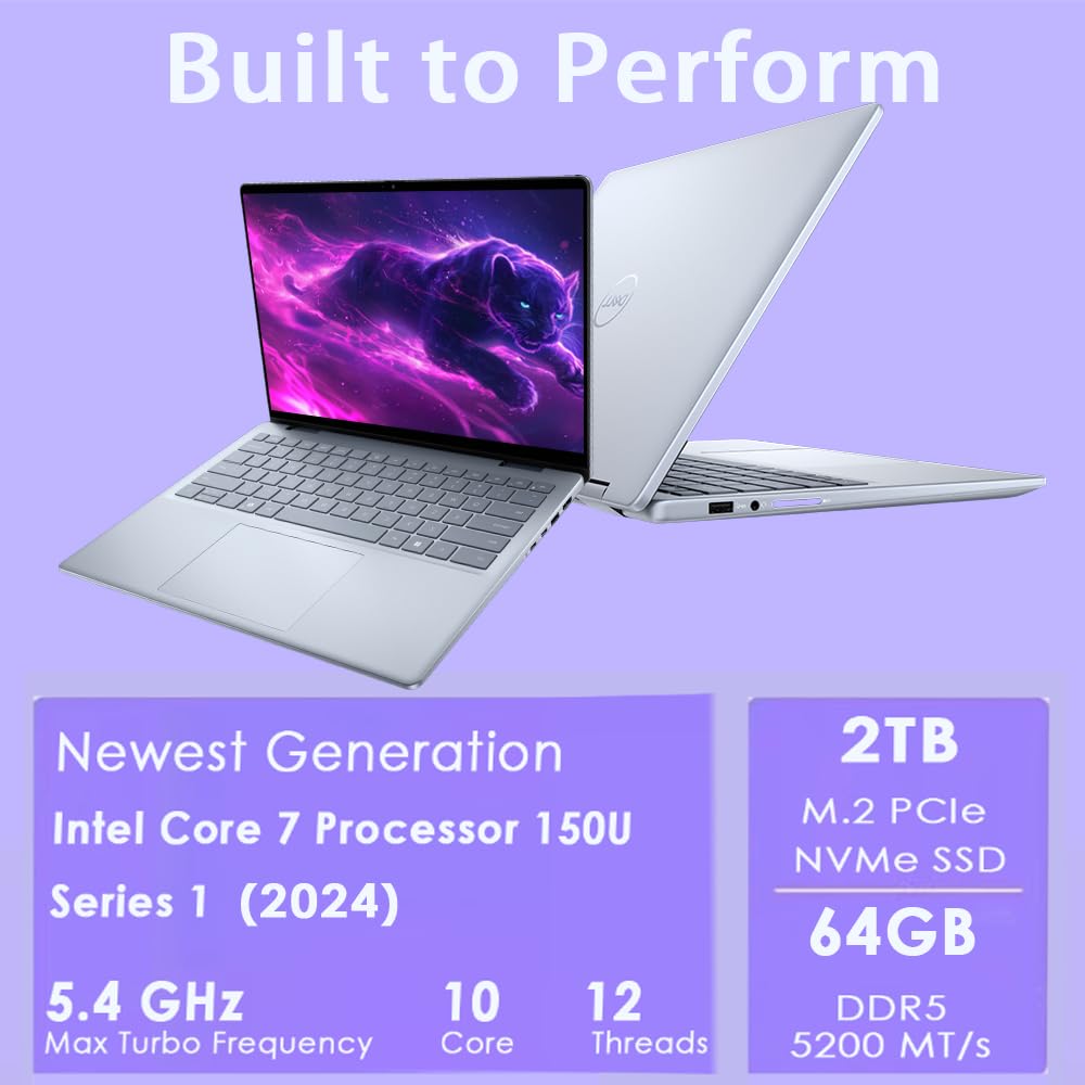 Dell Inspiron 14 7430 2-In-1 Business Laptop (14 Fhd+ Touchscreen, Intel 10-Core I7-1355U, 16Gb Lpddr5 Ram, 1Tb Ssd, Active Styl