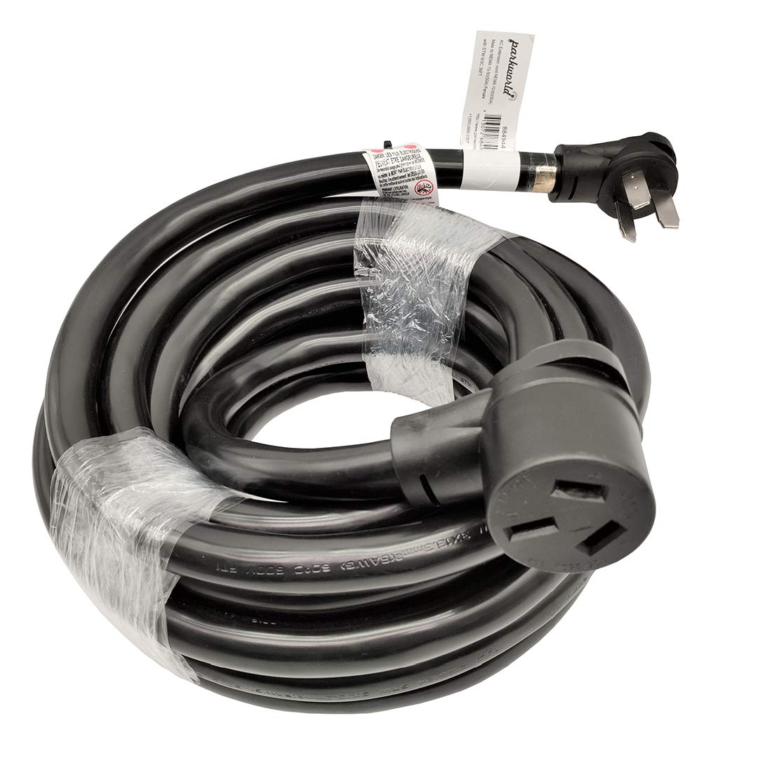 Parkworld Industrial Range, Stove, Oven 10 50 Extension Cord, 10 50P To 10 50R, 3 Prong, 50 Amp, 250 Volts, 12500 Watts (36Ft)