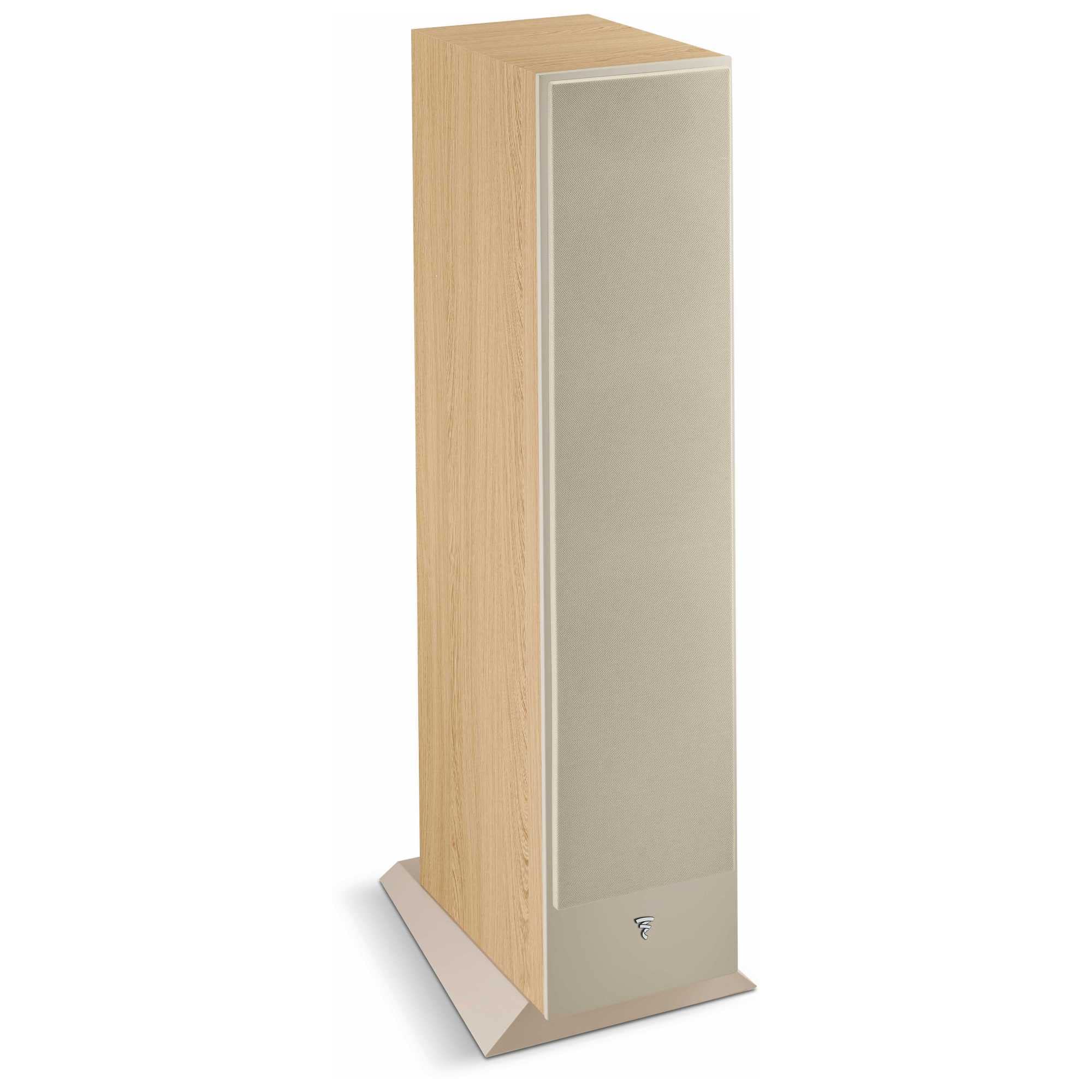 Focal Theva N3-3-Way Floorstanding Loudspeakers With 6.5-Inch Drivers, Sold Individually, Light Wood - Fthevan3Lw