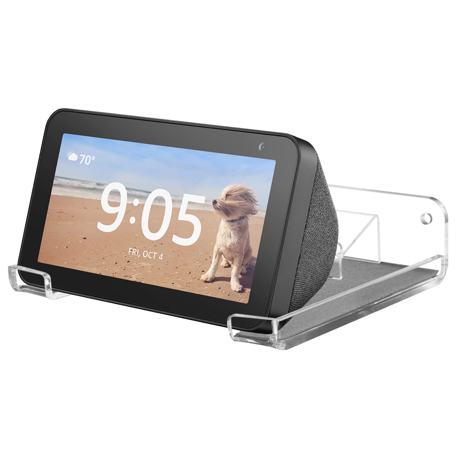 Txesign Show 5 Wall Mount Holder Acrylic Stand Shelf Compatible With Show 5 (1St & 2Nd Gen)