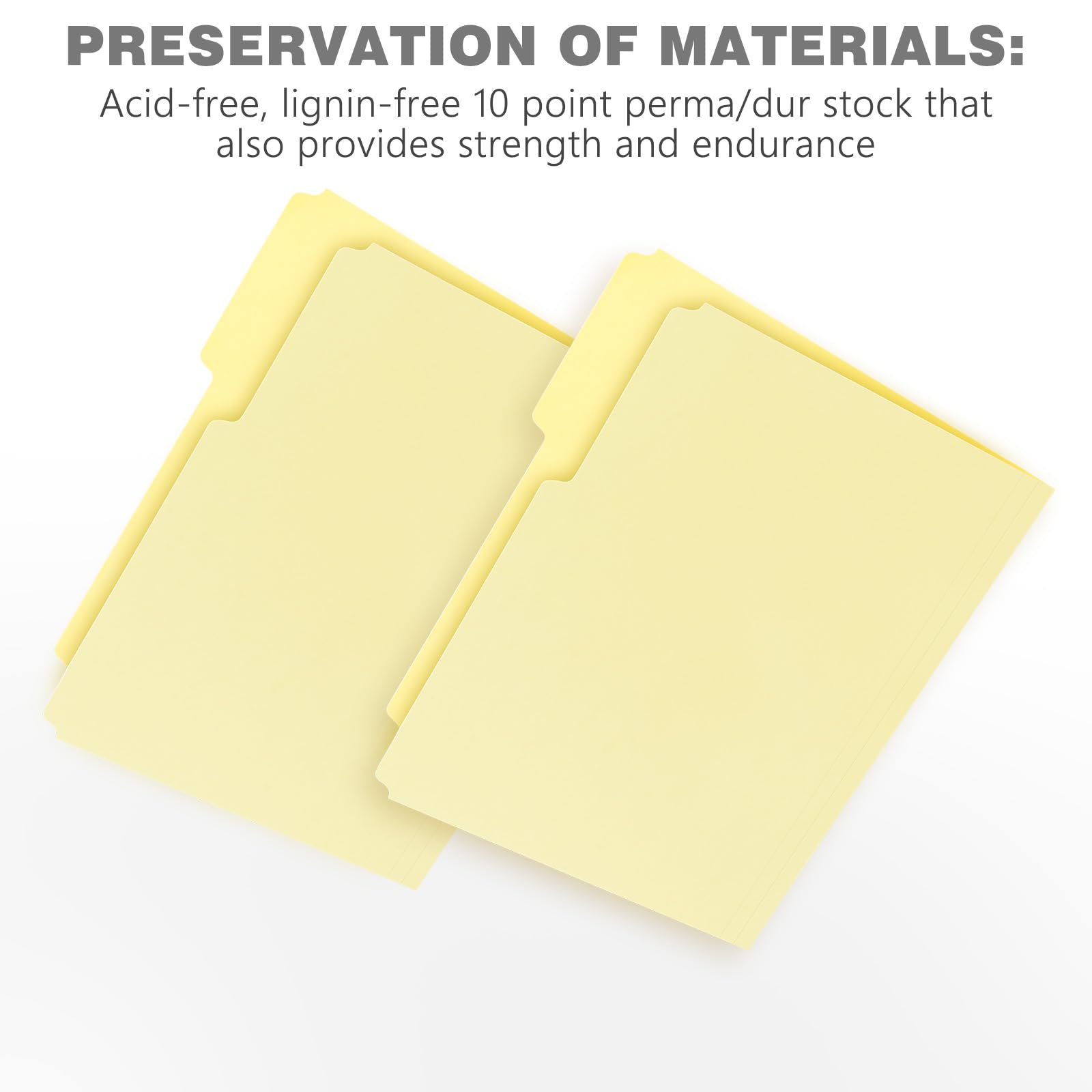 Lineco Archival Letter Size File Folders. Organize Important Documents, Prints, Photos. 9.5' X 11.75' With 1/3 Cut Tab, Acid Free, Lignin Free Light Tan 10 Pt. Perma/Dur Folder Stock. Pack Of 100