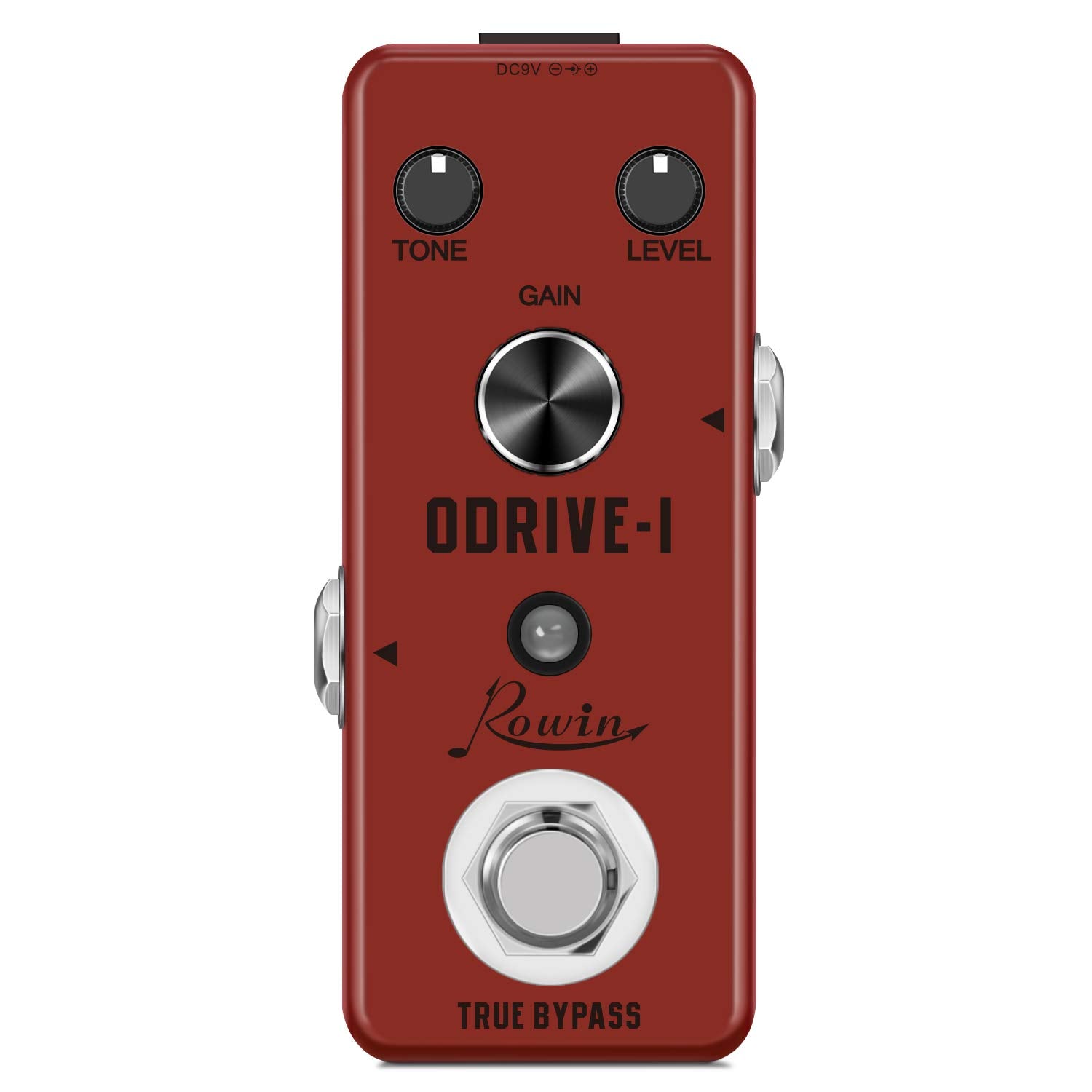 Rowin Overdrive Guitar Effect Pedal Mini Analog Pedal Classic Blues True Bypass Dc 9V Red Lef 302A