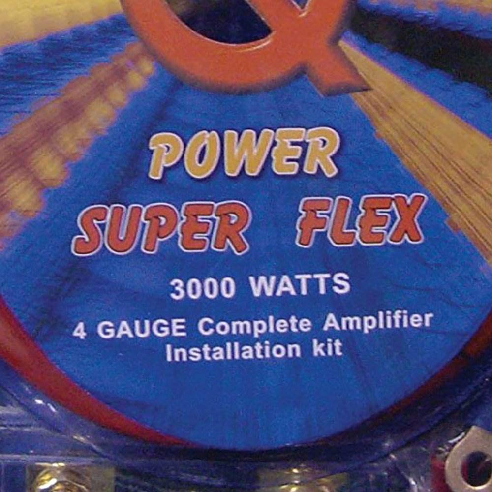 Qpower 4 Gauge Amp Kit Super Flex