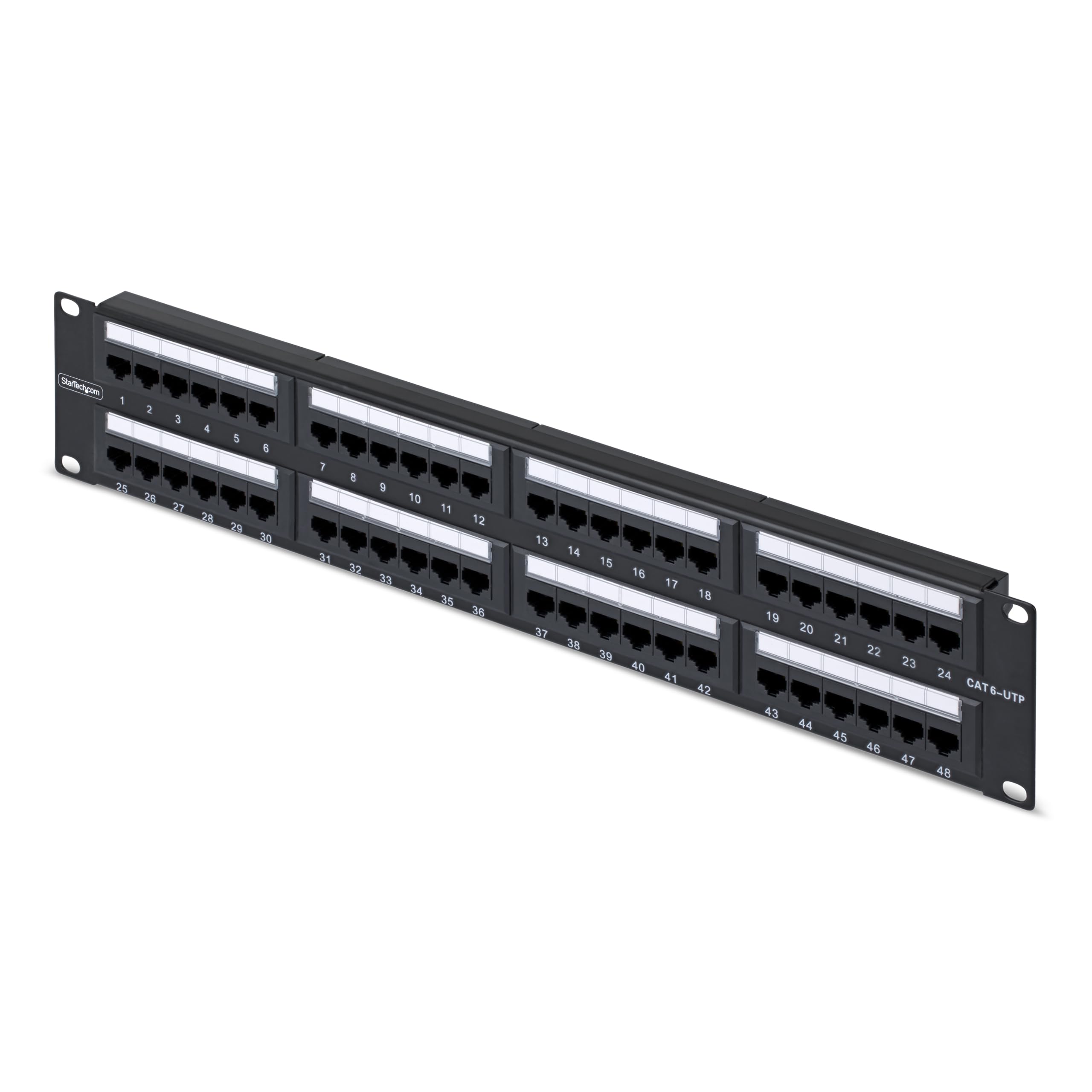 48 Port 2U Cat6 Patch Panel
