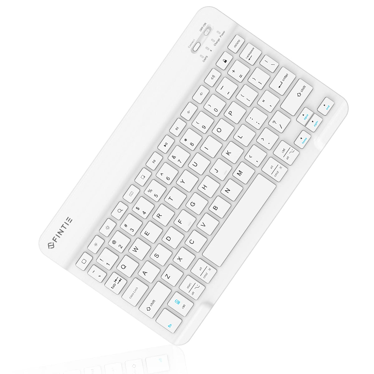 Fintie 10 Inch Ultrathin (4Mm) Wireless Bluetooth Keyboard For Ipad Samsung Tablet, Iphone Smartphone, Ios, Android Tablets Phon