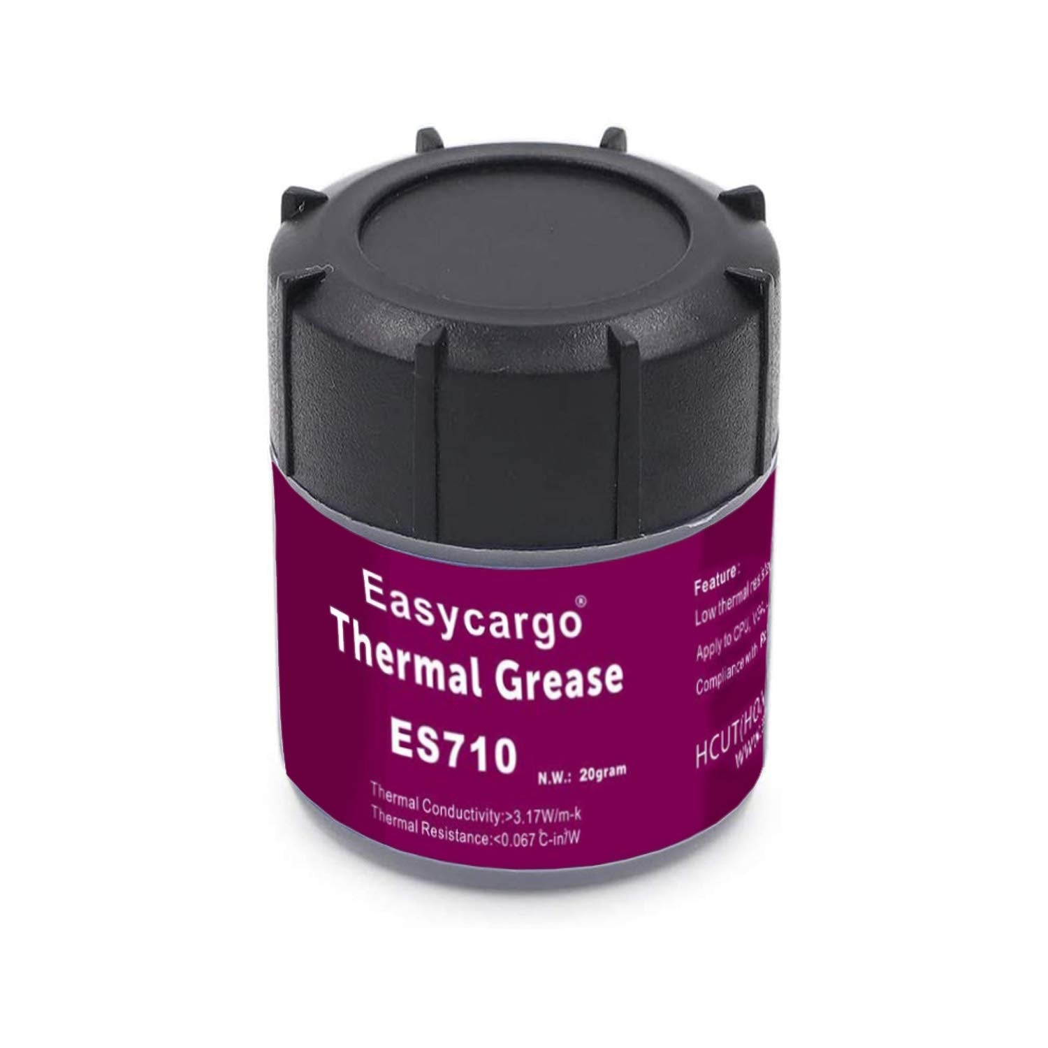 Easycargo 20G Silver Thermal Paste Kit, High Performance Thermal Conductive Grease, Silver Thermal Compound For Cooling Heatsink