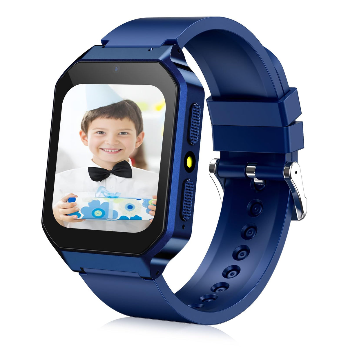Derui Smart Watch For Kids 3 12 Years Boys Girls, 26 Puzzle Games, Smartwatch With Camera, Pedometer, Stopwatch, Video Voice Music Player Calendar Alarm Clock Learn Card For Children Gifts (Blue)