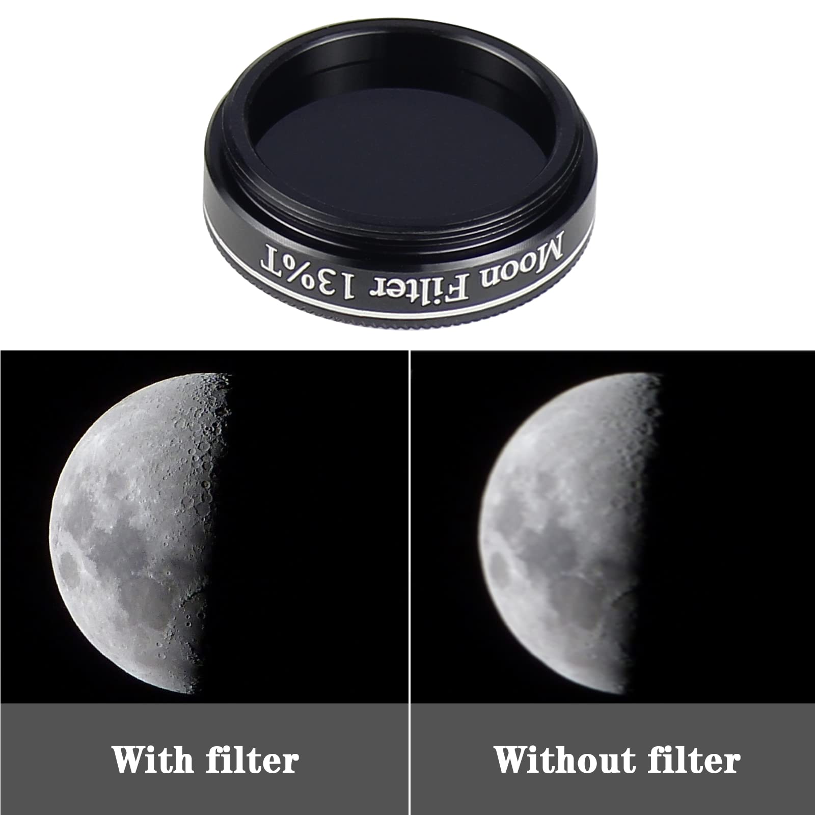 Celticbird 1.25" Telescope Moon Filter 13% Transmission Optical Glass CB086A