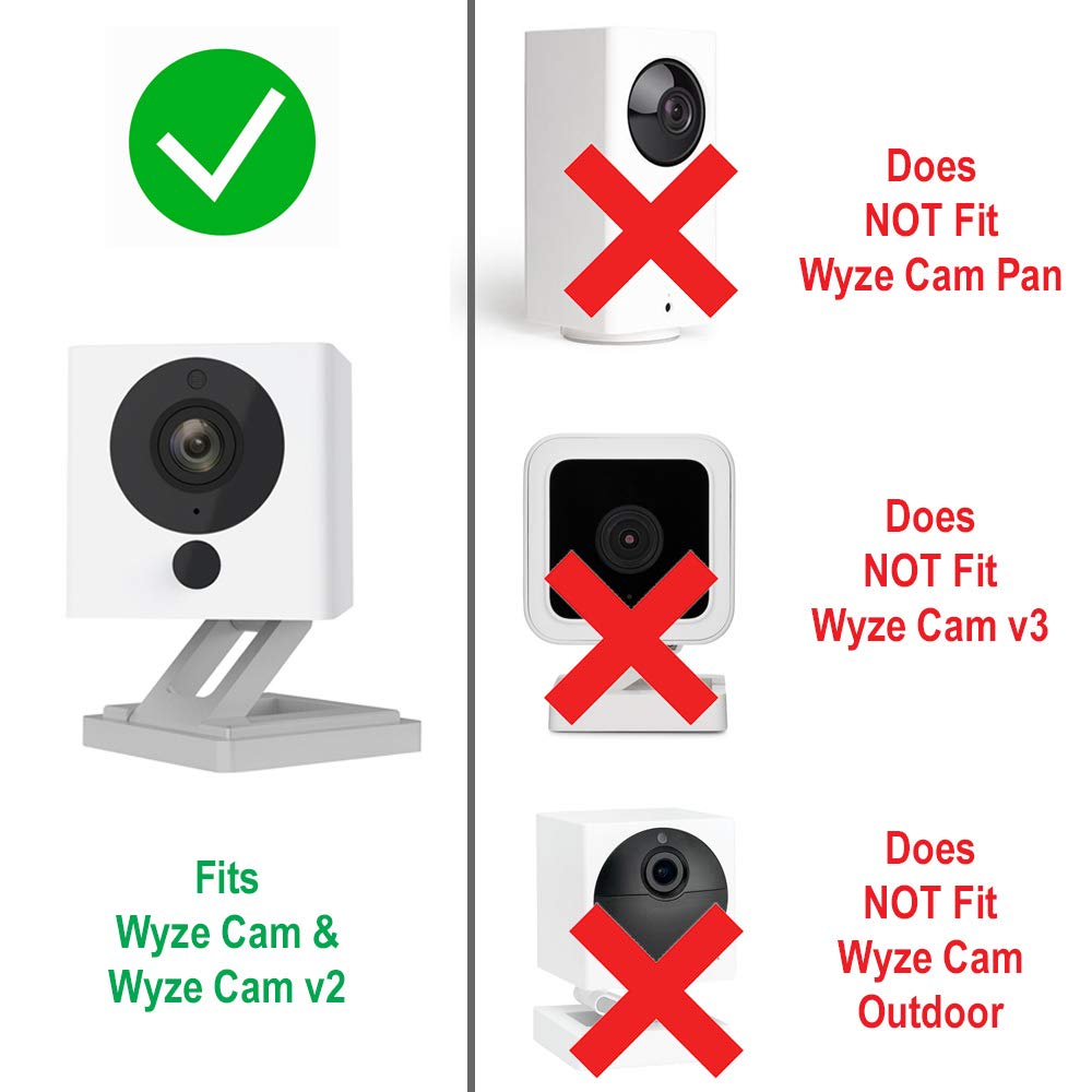 Silicone Skin For Wyze Cam V2   Enhance And Protect Your Camera With This Premium Silicone Cover (Fits Wyze Cam And Wyze Cam V2,