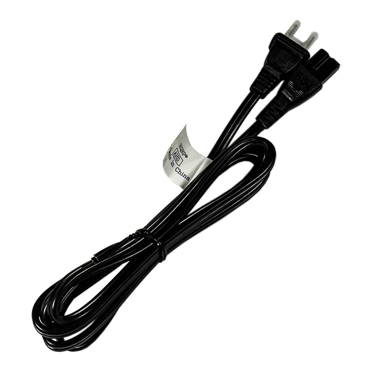 HQRP AC Power Cable 6ft Black IEC C7 to NEMA 1-15P UL Listed – Electroeshop