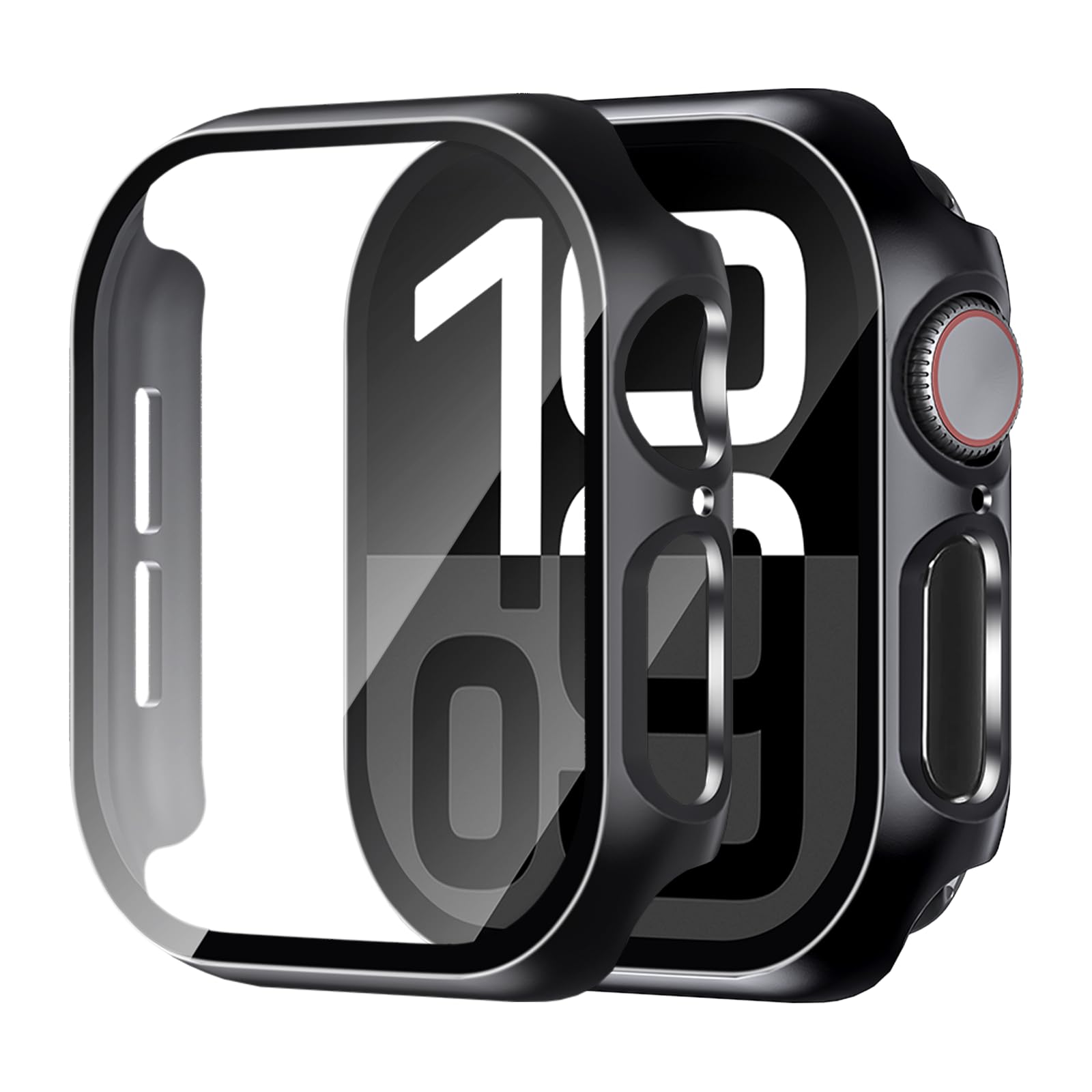 idudu Hard Case for Apple Watch Series 10 Series 11 [2025] 42mm Screen Protector,Built-in Full Tempered Glass [Touch Sensitive] 