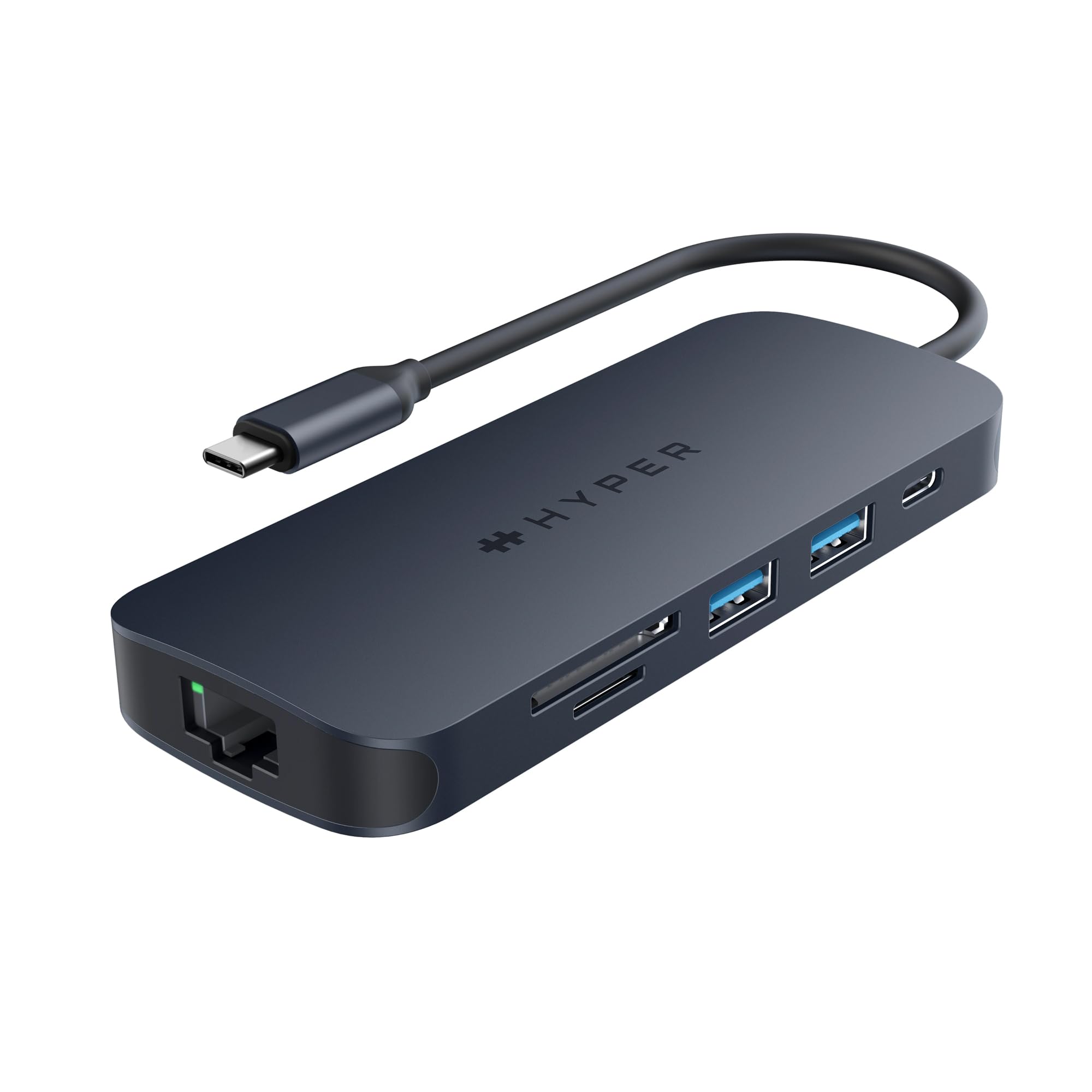 HyperDrive Next 8 Port USB C Hub for Mac, PC, and Chromebook with 4K60Hz HDMI, 2 USBA, USB C Hub 10Gbps, USBC 10Gbps 140W Powe