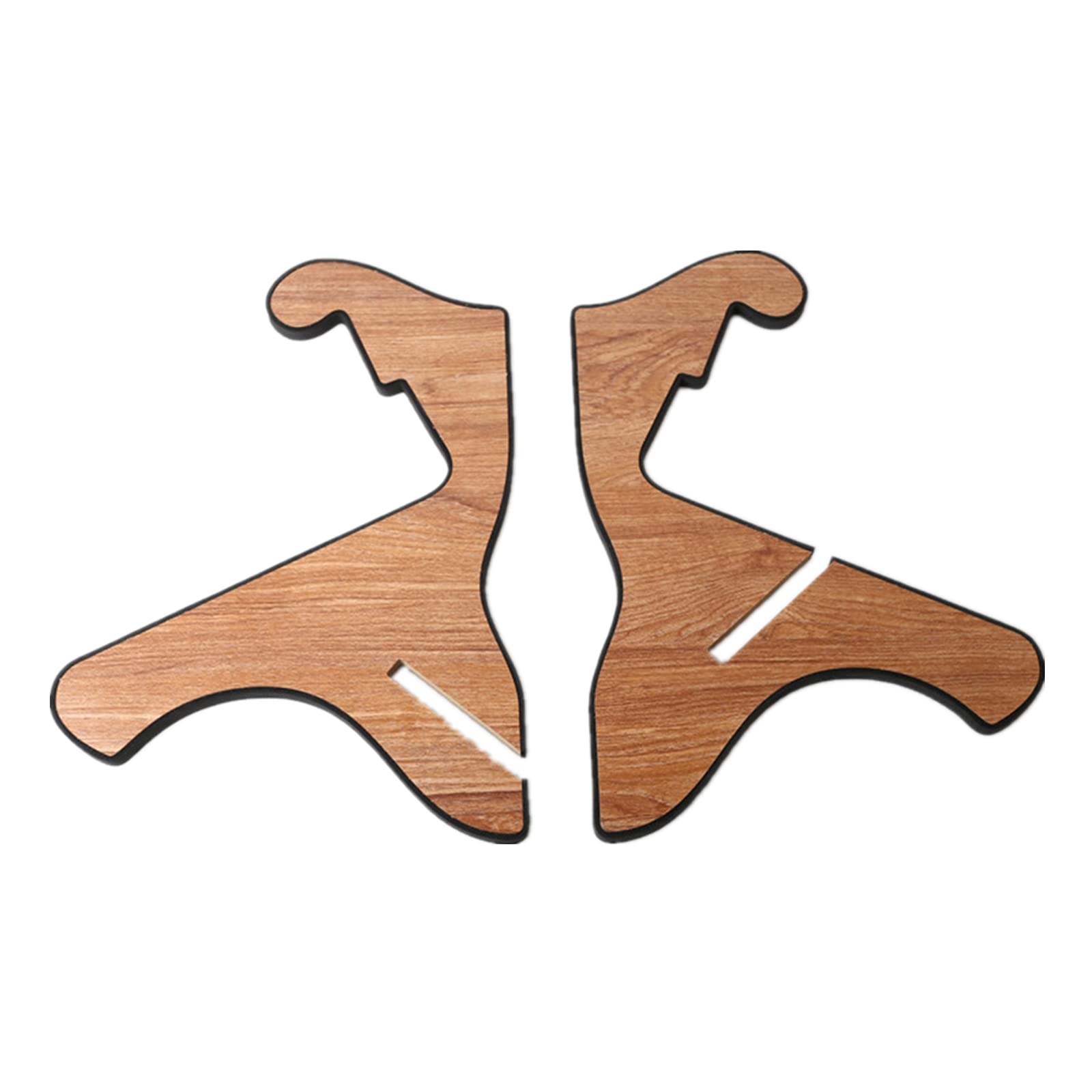 Miwayer Guitar Stand Wood Thickened Universal, With 0.12 Inch Soft Leather Ddge, Safe Non Slip Portable Stringed Wooden Guitar R