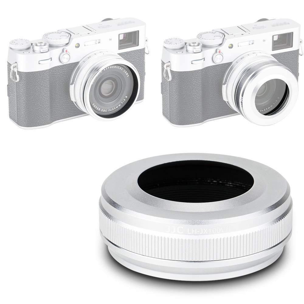 Jjc Mark V Metal Lens Hood Protector With 49Mm Filter Adapter Ring For Fujifilm X100Vi X100V X100F X100T X100S X100 Replace Fuji