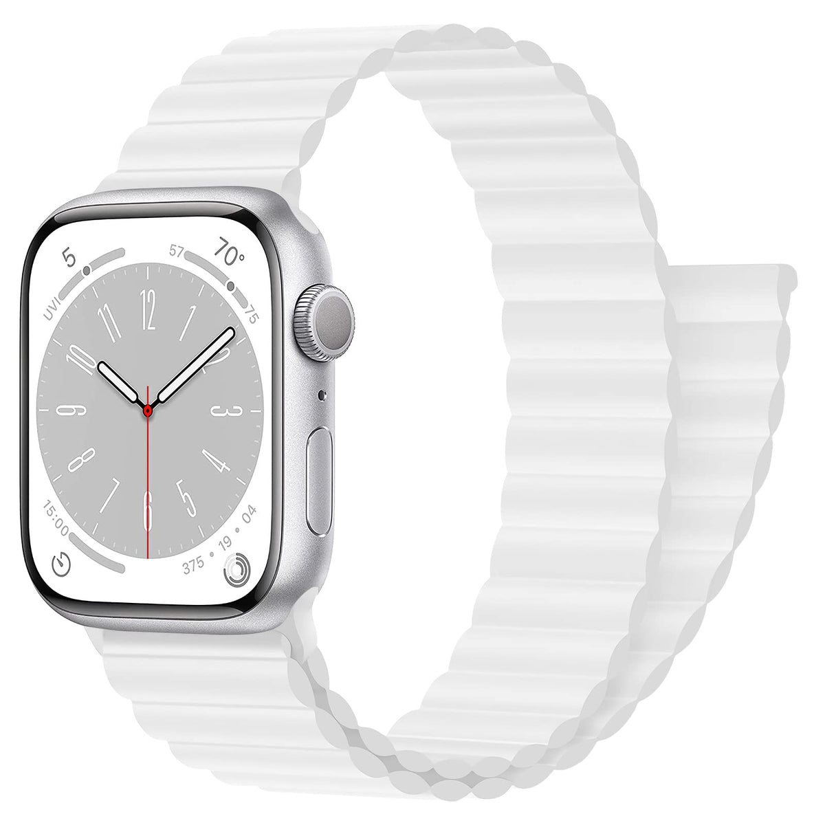 Magnetic Closure For Apple Watch Band 40Mm 41Mm 38Mm 44Mm 45Mm 42Mm 49Mm 44 45 40 41 Mm Kid/Men/Women,Silicone Sport Loop Bracel