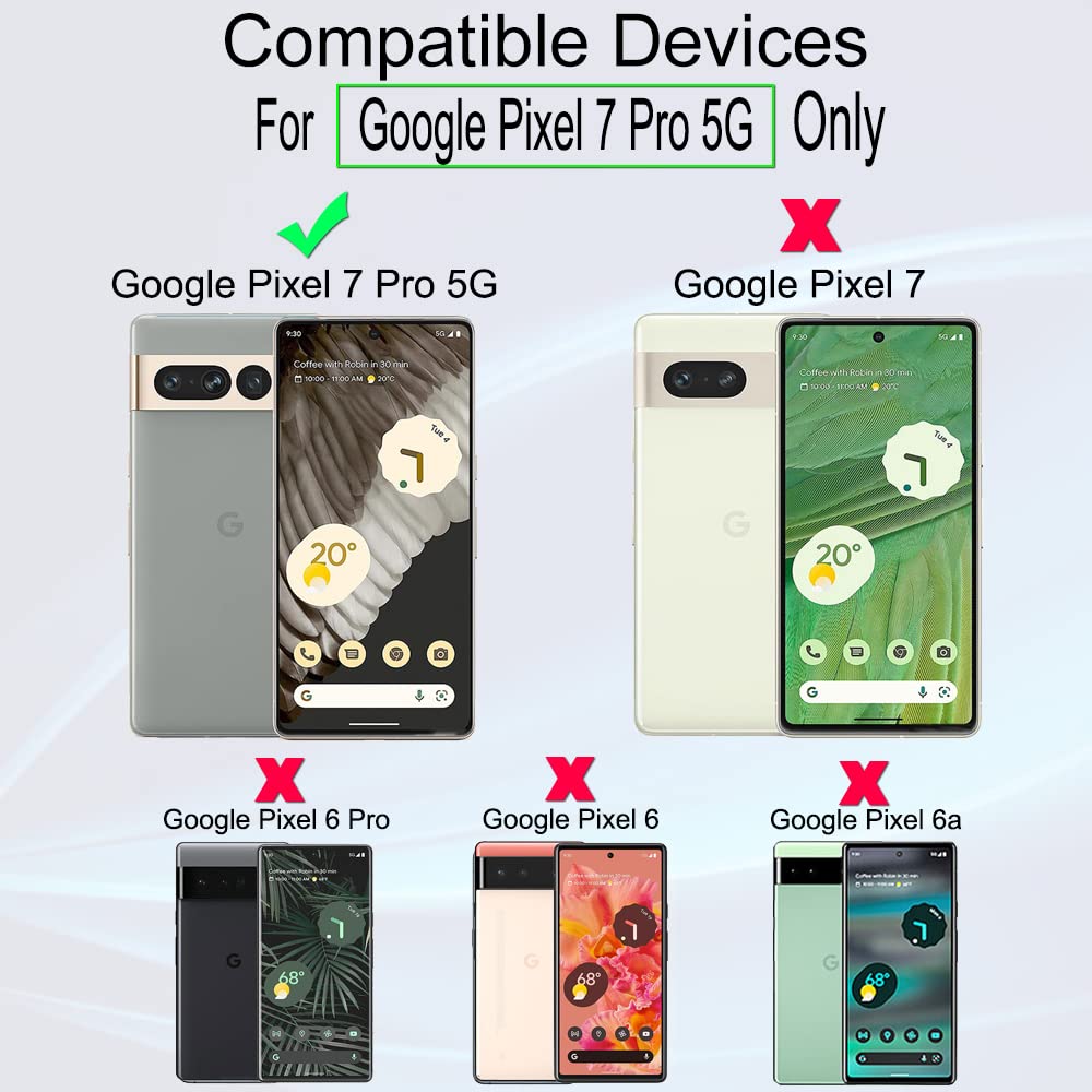 Ibywind Screen Protector For Google Pixel 7 Pro 5G(6.7 Inches),With 2Pcs Flexible Tpu Film[Fingerprint Reader,Easy To Install]