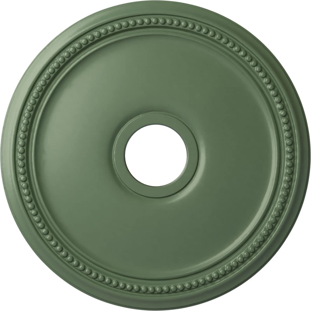 Ekena Millwork CM18DIAGF Diane Ceiling Medallion, 18OD x 3 5/8ID x 1 1/8P (Fits Canopies up to 5 3/8), Hand-Painted Athenian Gre