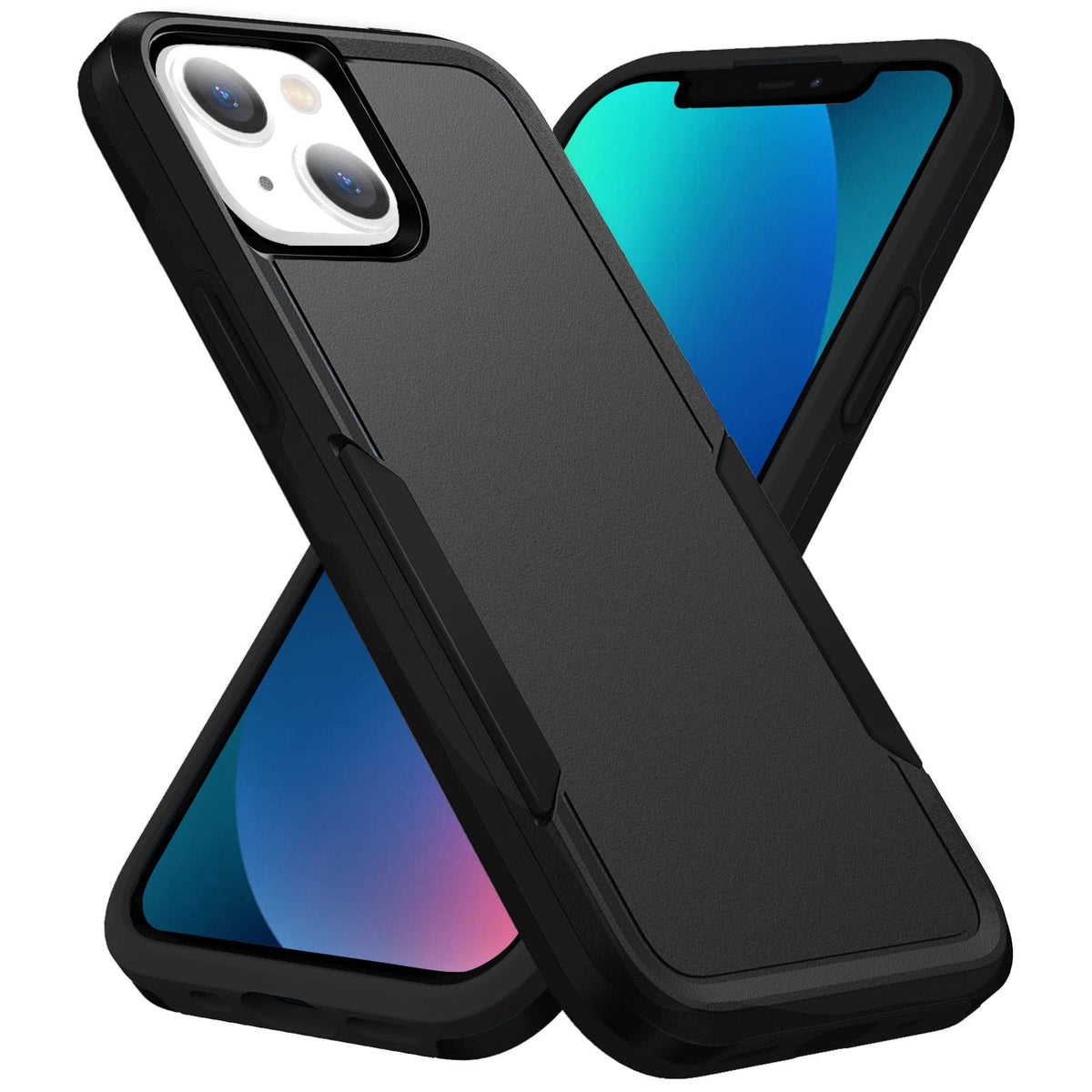 Hsefo Designed For Iphone 13 Case, Heavy Duty Protection Shockproof Dropproof Dustproof Anti-Scratch Phone Case Cover For Iphone