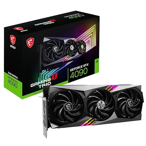 Msi Gaming Geforce Rtx 4090 24Gb Gdrr6X 384 Bit Hdmi/Dp Nvlink Tri Frozr 3 Ada Lovelace Architecture Oc Graphics Card (Rtx 4090