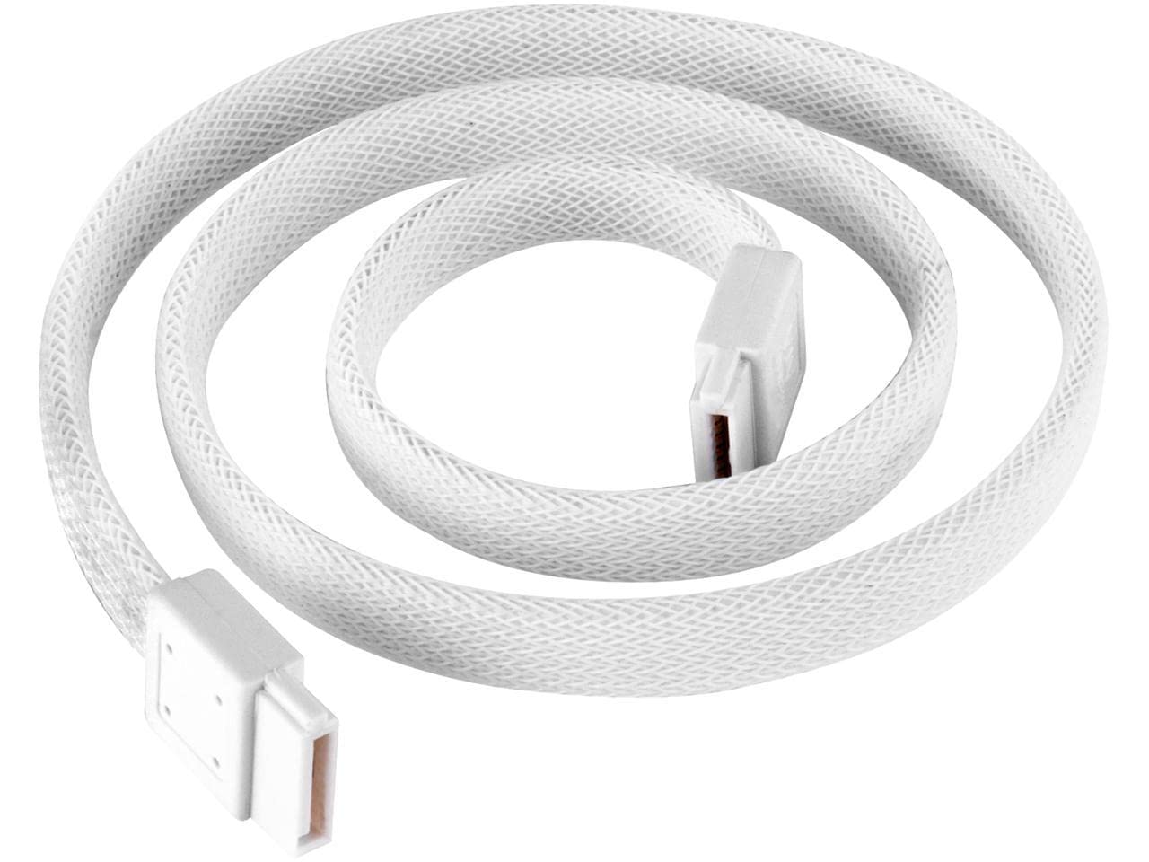 Silverstone Sata Iii With Locking Mechanism, White (Rl Cp07W)