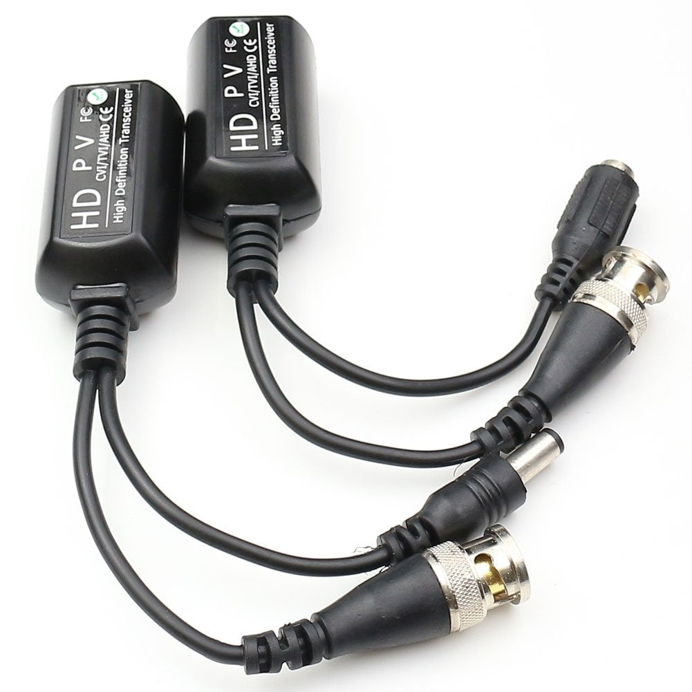 Anhan Pv/Pvd/Pva Passive Power Video Data Audio Balun Twisted Pair Utp Cable With Power Connector Hd Balun For 720P / 1080P Came