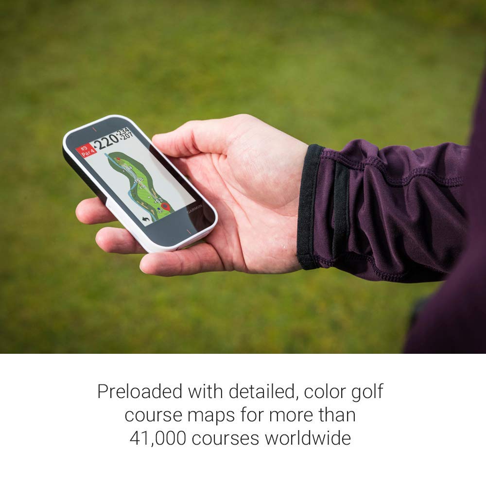 Garmin Approach G80, All-In-One Premium Gps Golf Handheld With Integrated Launch Monitor, 3.5 Touchscreen, Black/White