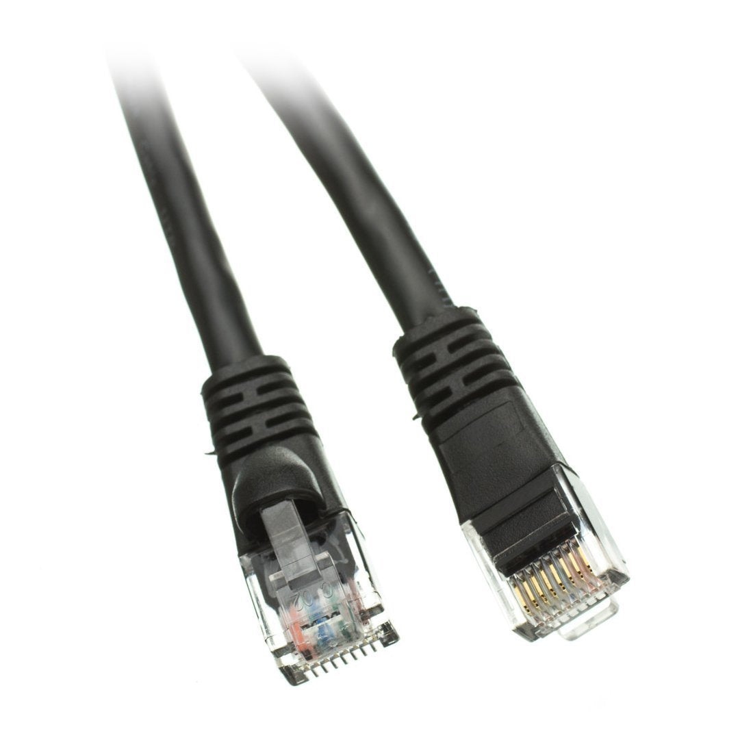 Cablewholesale 50 Feet Cat6 Utp With Molded Boot Ethernet Cables, Black (10X8 02250)