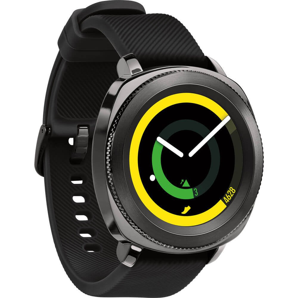 SAMSUNG Gear Sport Smartwatch (Bluetooth), Black, SM-R600NZKAXAR - US Version with Warranty