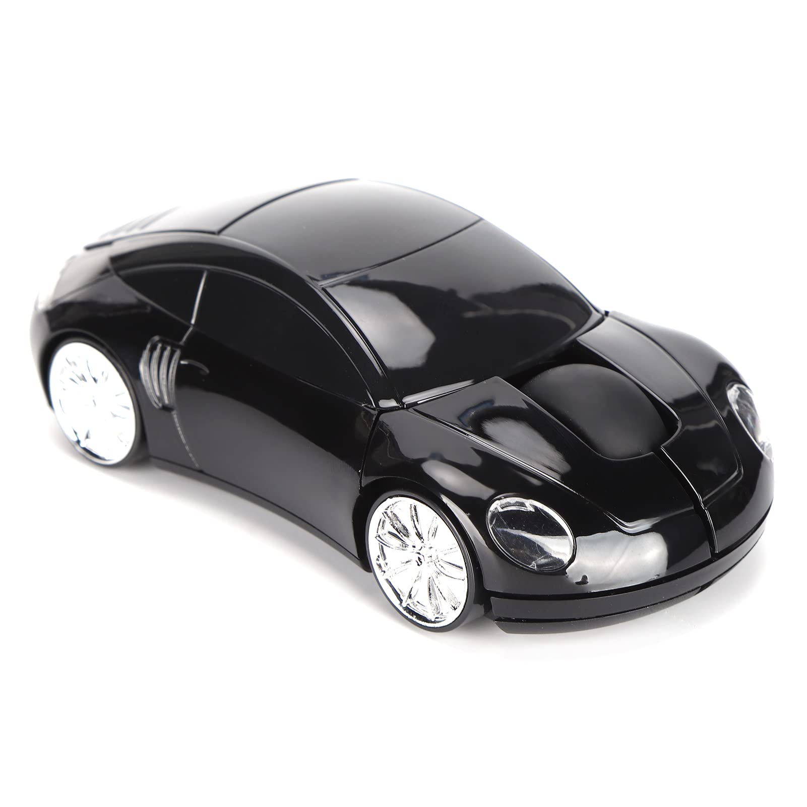 Dpofirs 2.4G Mouse For Laptop, Mini Car Shaped Smart Cordless Mouse, Ergonomic Game Mouse With Usb Receiver, Gifts For Girls(Bla