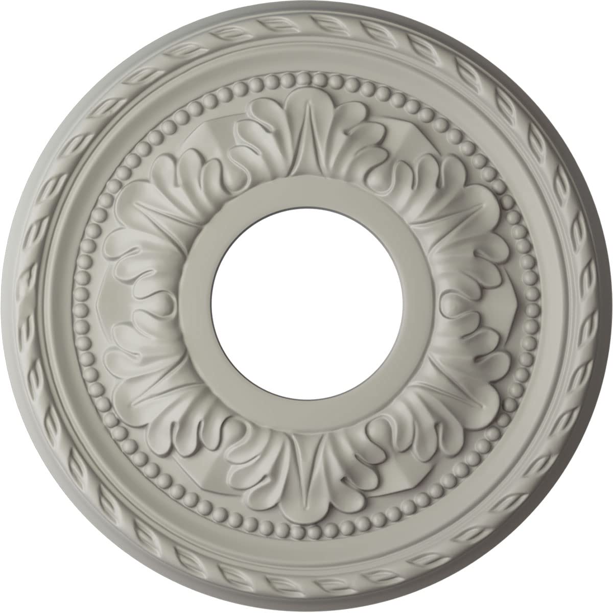 Ekena Millwork Palmetto Ceiling Medallion, Pot of Cream