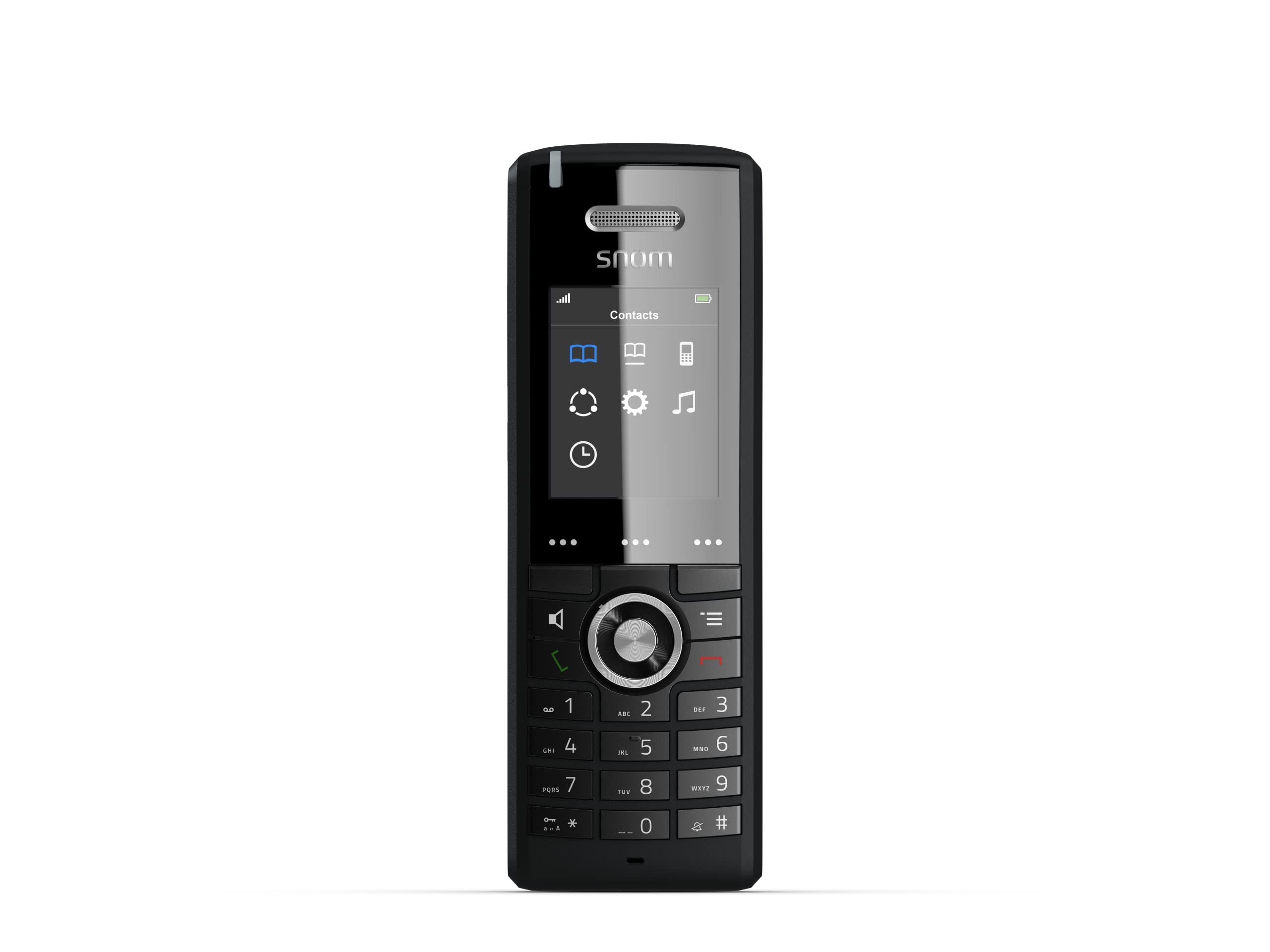 Snom M65 Professional Dect Mobilteil (250 Stunden Standby, 2 Zoll 176 X 220 Pixel Tft, Sw Ota Upgrade, Vibrationsalarm, Grtelcli