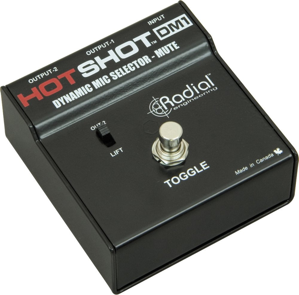 Radial Engineering Hotshot Dm1 Microphone Signal Muting Footswitch