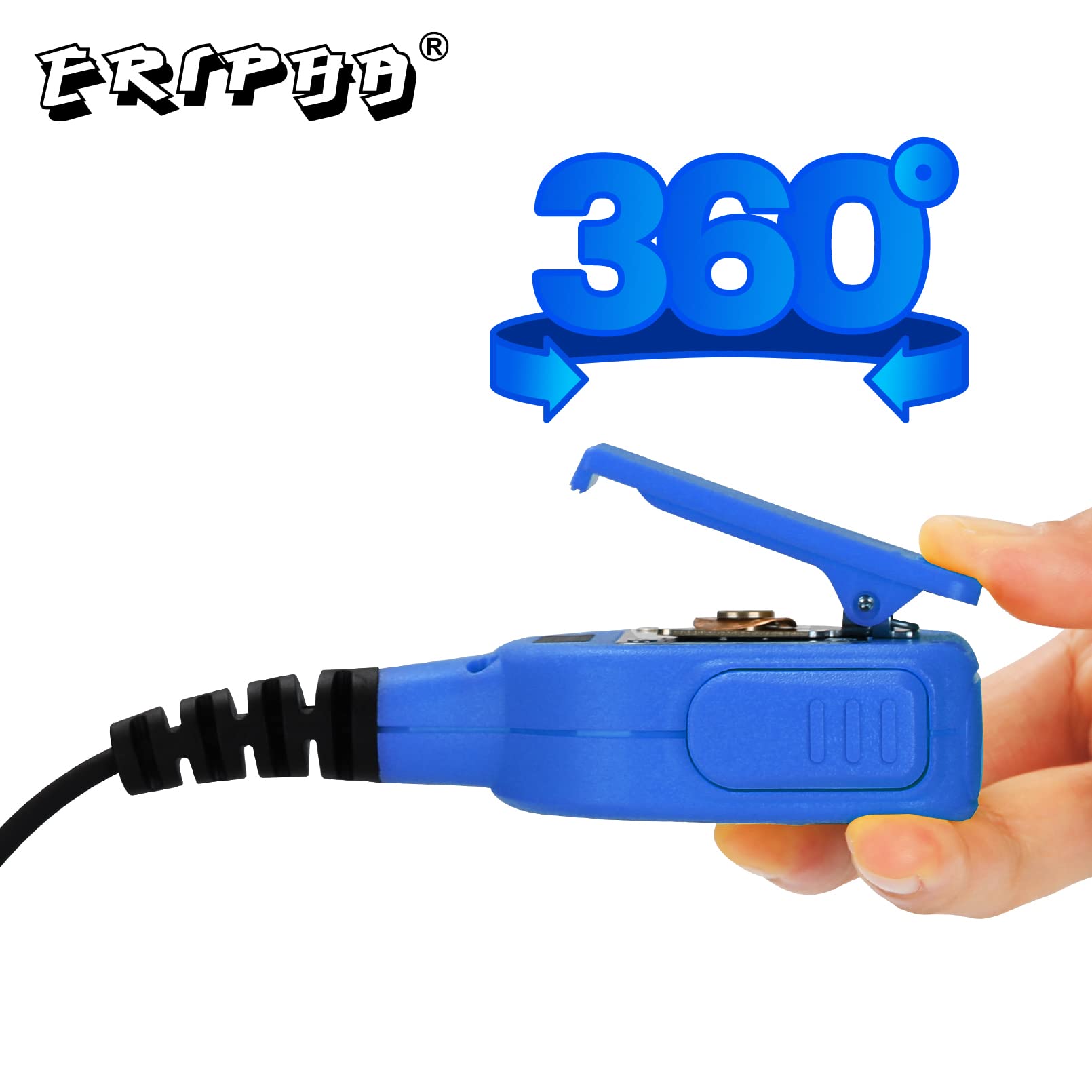 Eripha Shoulder Mic Speaker Compatible With Motorola Xpr 3000 3000E 3300 3300E 3500 3500E Waterproof Ip56 Two Way Radio Speaker