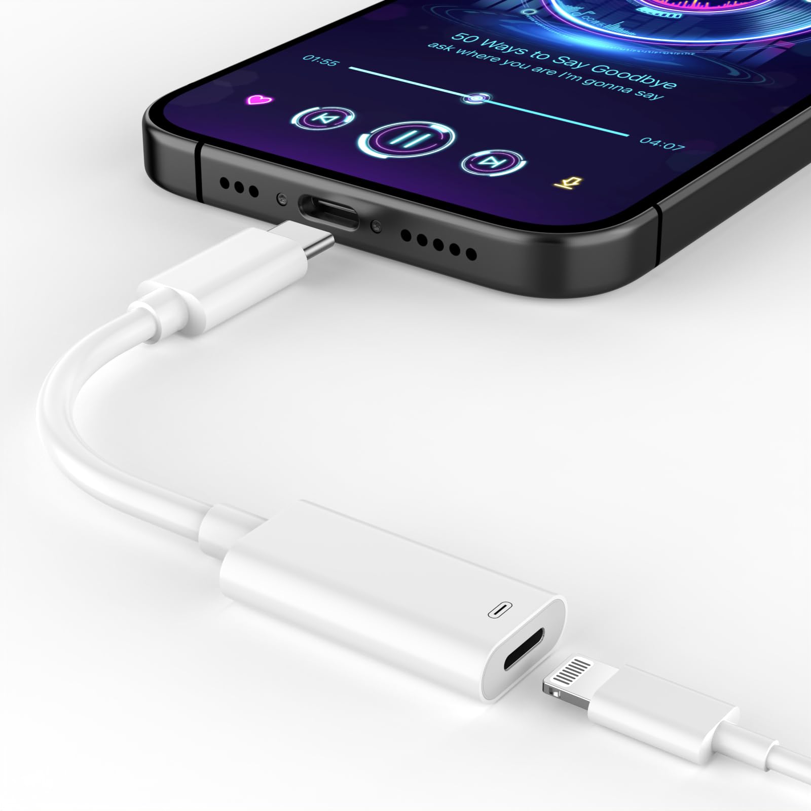 [Mfi Certified] Usb C Male To Lightning Female Adapter, Lightning To Type C Fast Charging Connector Converter Adapter For Iphone