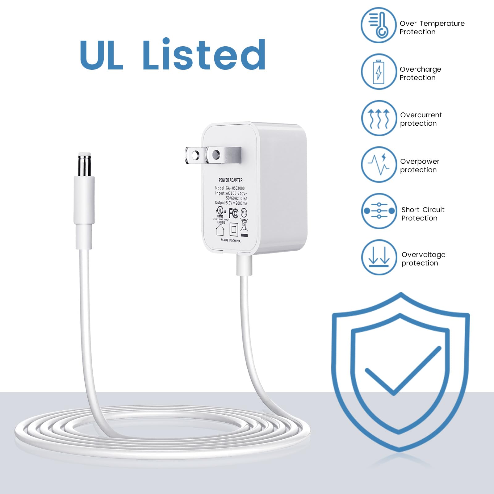 Power Cord Replacement For Hatch Baby Rest, Rest+ And Rest Mini Sound Machine, Ac Adapter Charger