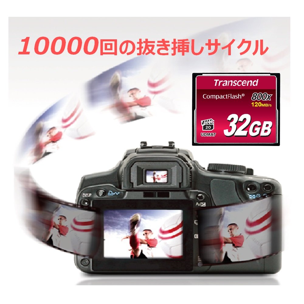 Transcend 32GB CompactFlash Memory Card 800x (TS32GCF800)