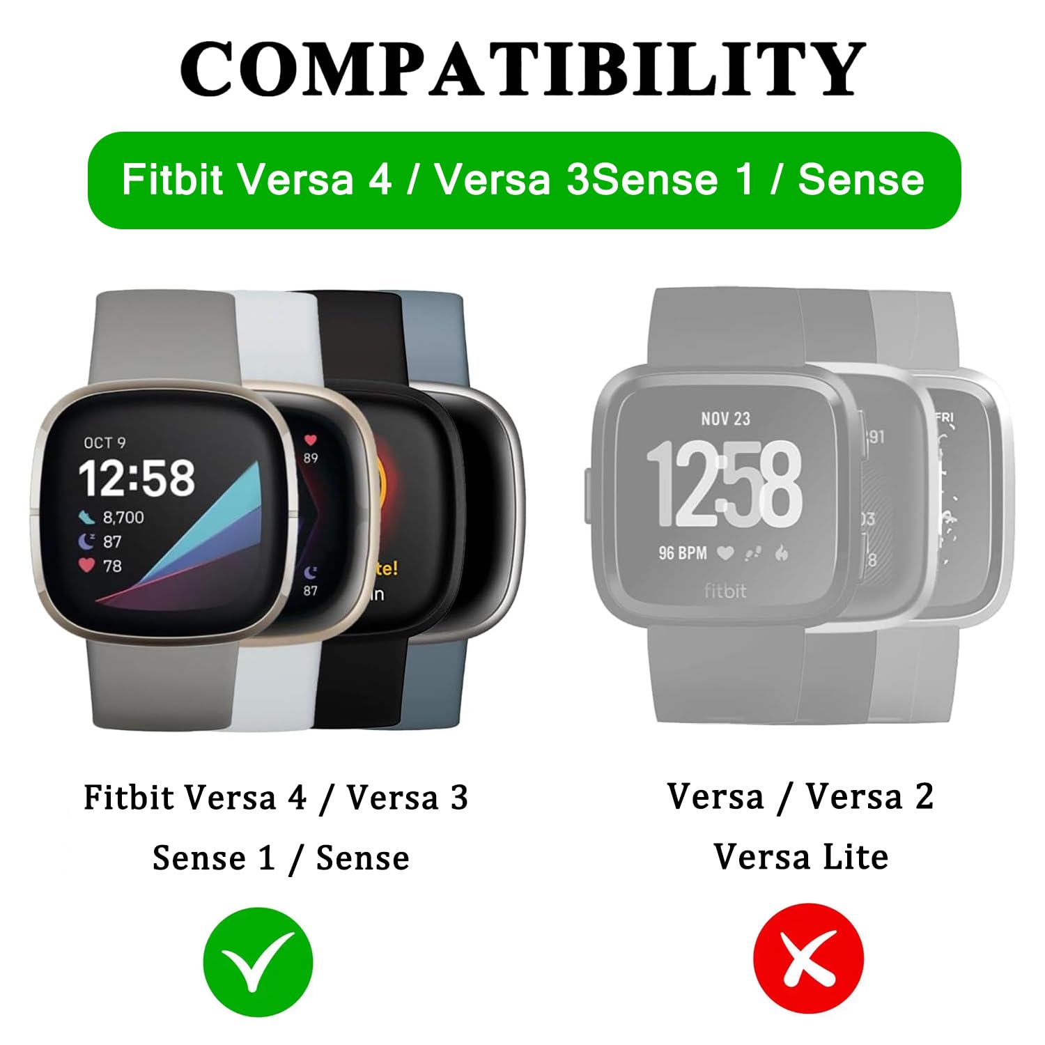 Tiedxioy Usb C Charger Adapter For Fitbit Versa 3/Versa 4/Sense/Sense 2/, Portable Usb C Charging Dock For Travel Compatible Wit