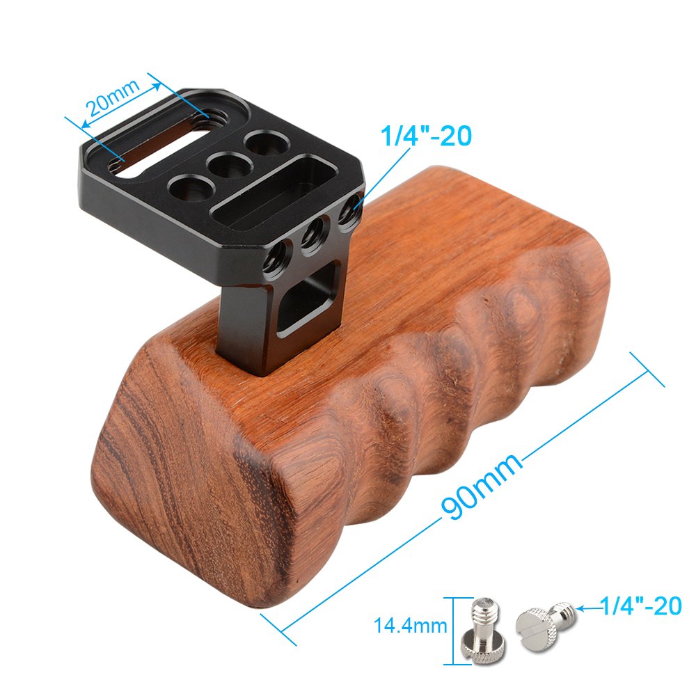 Camvate Wooden Handle Grip For Panasonic Camera Gh Series(Right Hand) - 1649