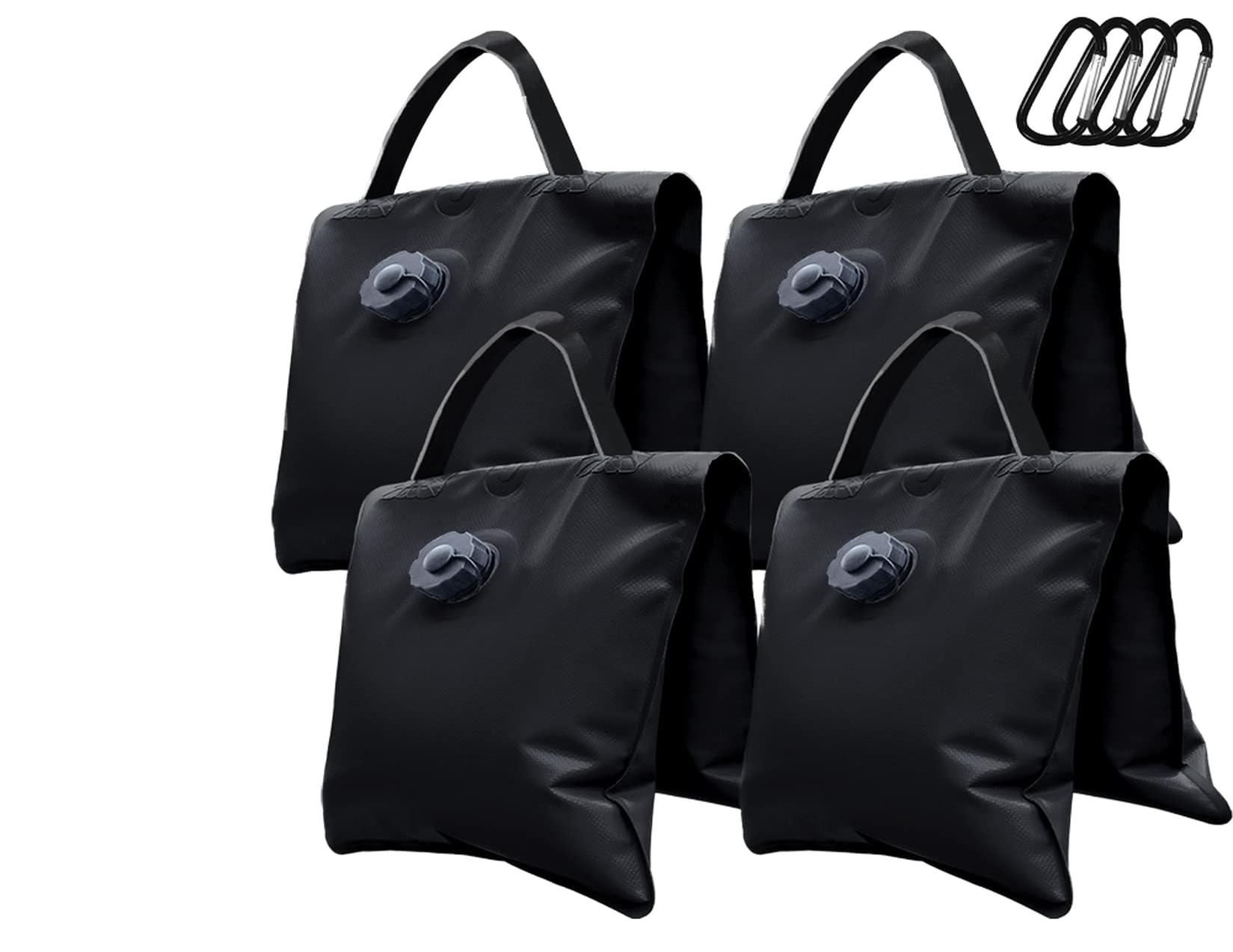 Eurmax Usa Saddle Design Water Weight Bag Heavy Duty Water Saddlebag Portable Water Bags Outdoor Weights Photo Video Studio Stand 4 Pack(Black)