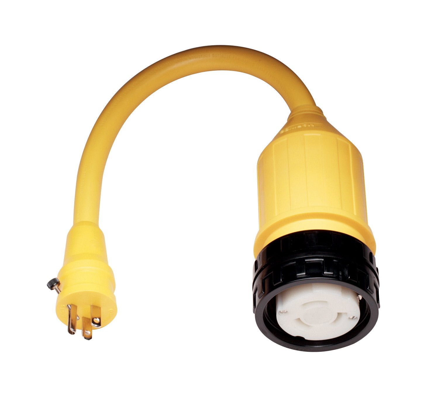 Marinco 115A Marine Electrical Shore Power Pigtail Adapter (Yellow)