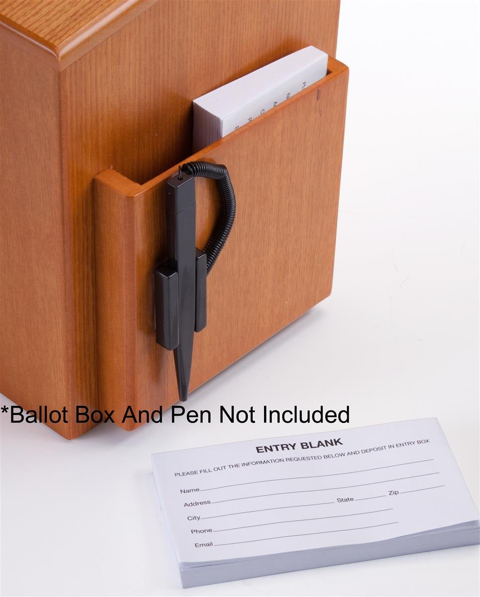 Entry Form Pads For Raffles, Contests, Drawings; 5.3W X 2.8W - 1,000 Forms Total