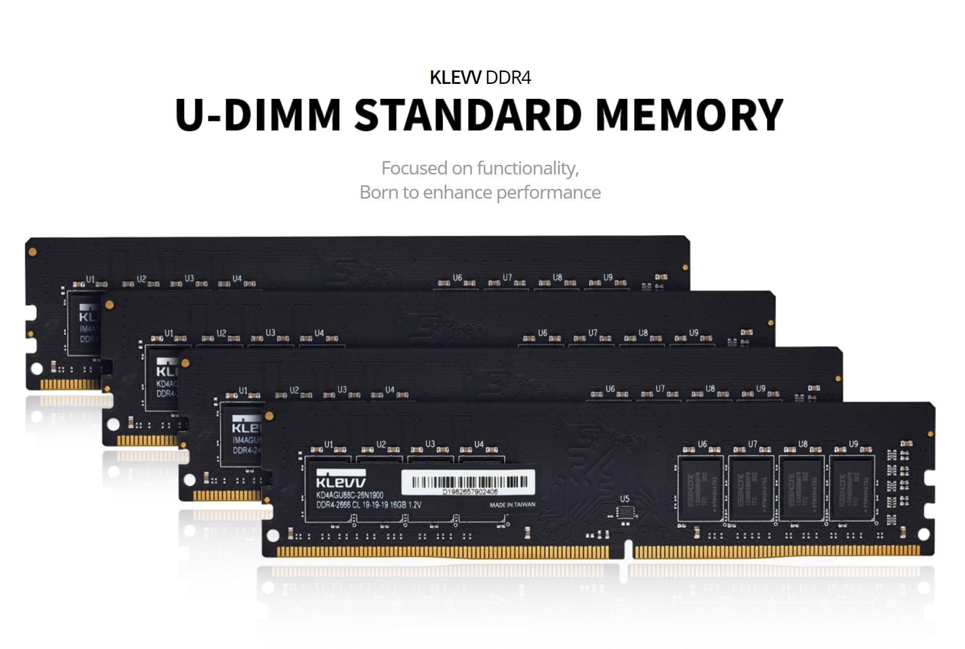 Klevv Ddr4 32Gb (1X32Gb) 3200Mhz Cl22 1.2V Udimm Desktop Ram Memory Sk Hynix Chip (Kd4Bgua80 32N220A)