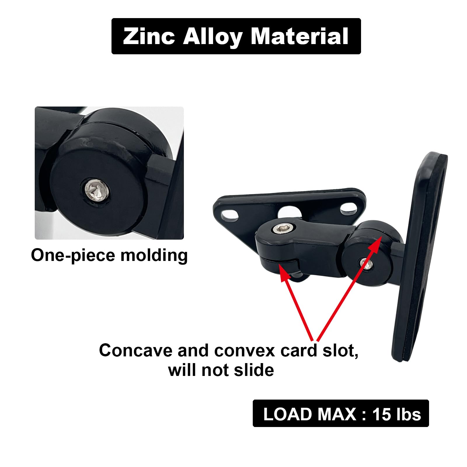 Dagcuxin Dx 151 Speaker Wall Mount, Speaker Mount Wall, Wall Speaker Mount Brackets For Small Speakers,Hold Up To 15Lbs(2 Packs