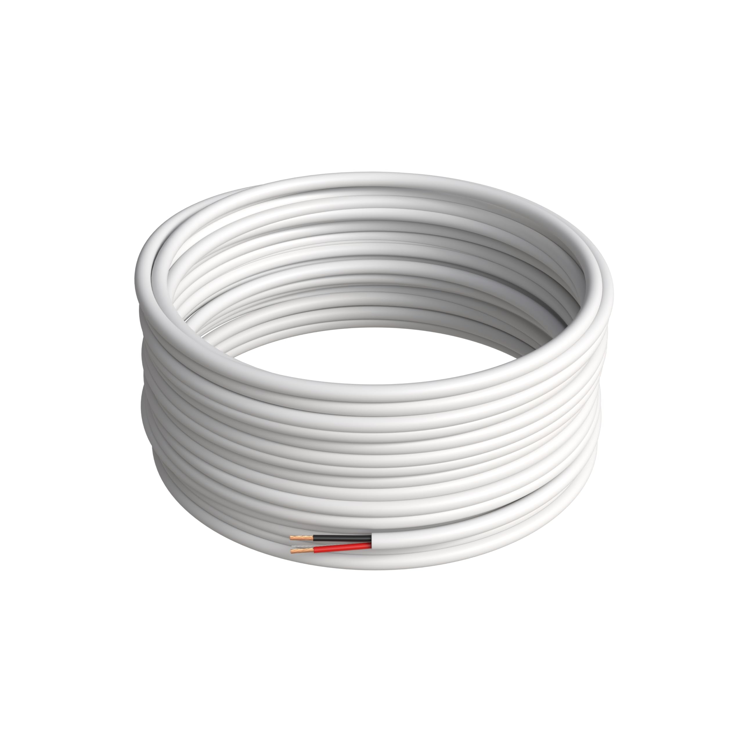 Cables Direct Online 22/2 Stranded CCA Alarm Cable 500ft White for Low Voltage
